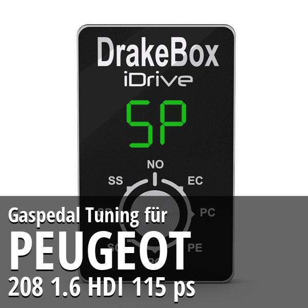 Gaspedal Tuning Peugeot 208 1.6 HDI 115 ps
