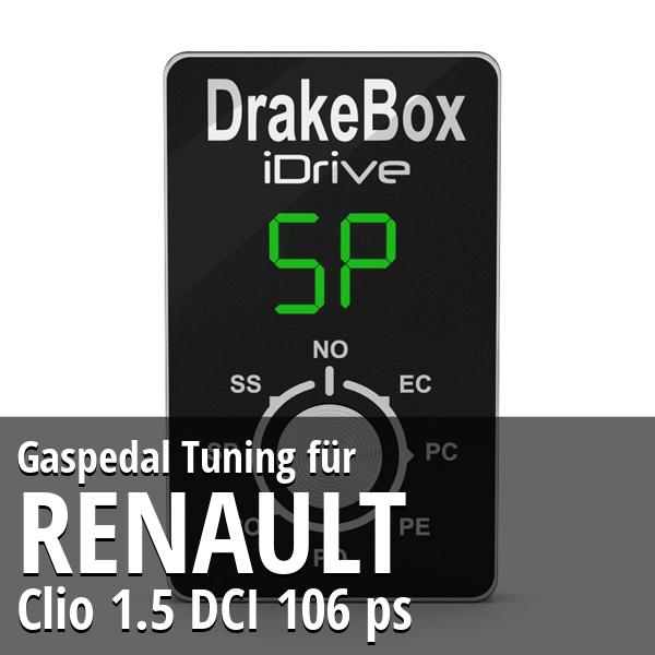 Gaspedal Tuning Renault Clio 1.5 DCI 106 ps